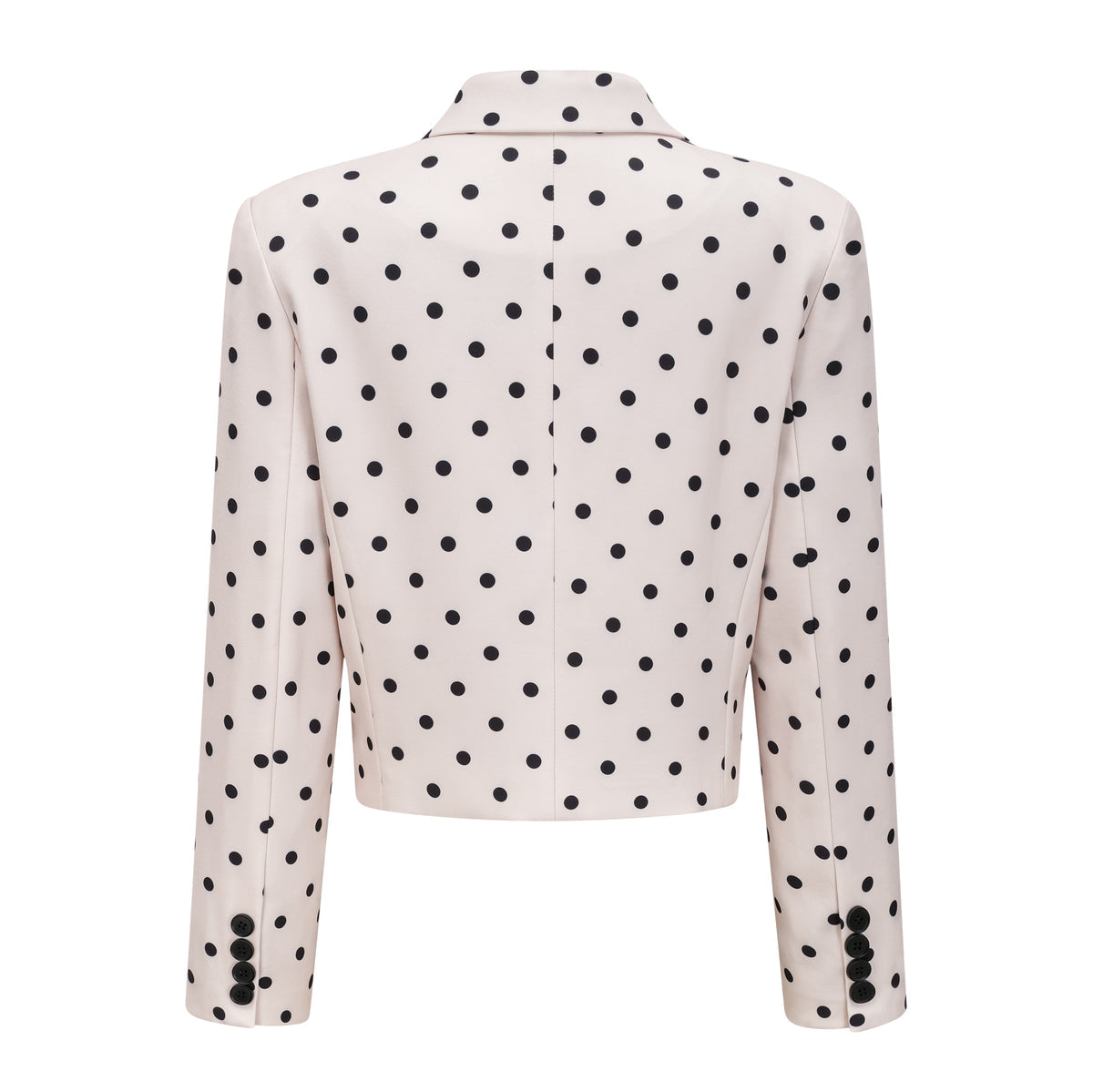 White Bowknot Polka Dot Short Jacket