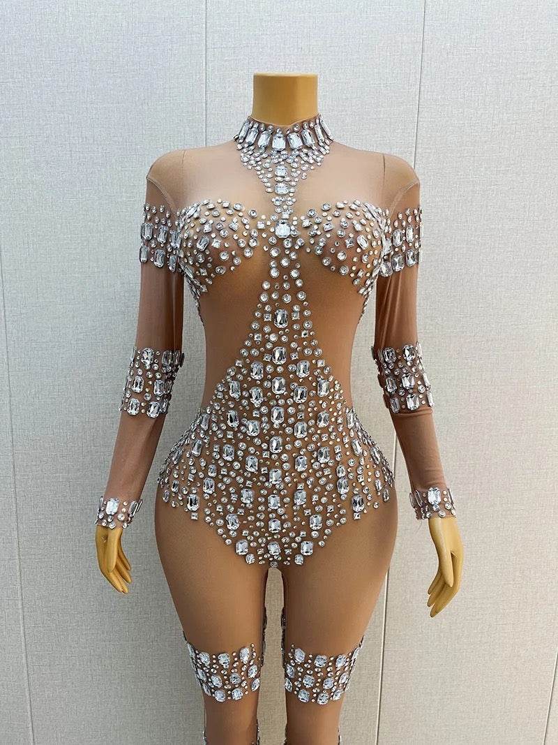 Beyo diamond jumpsuit - REBECATHELABEL