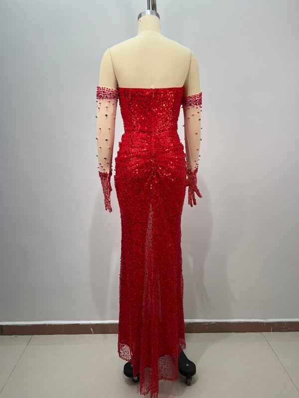 Crimson Desire Couture Gown