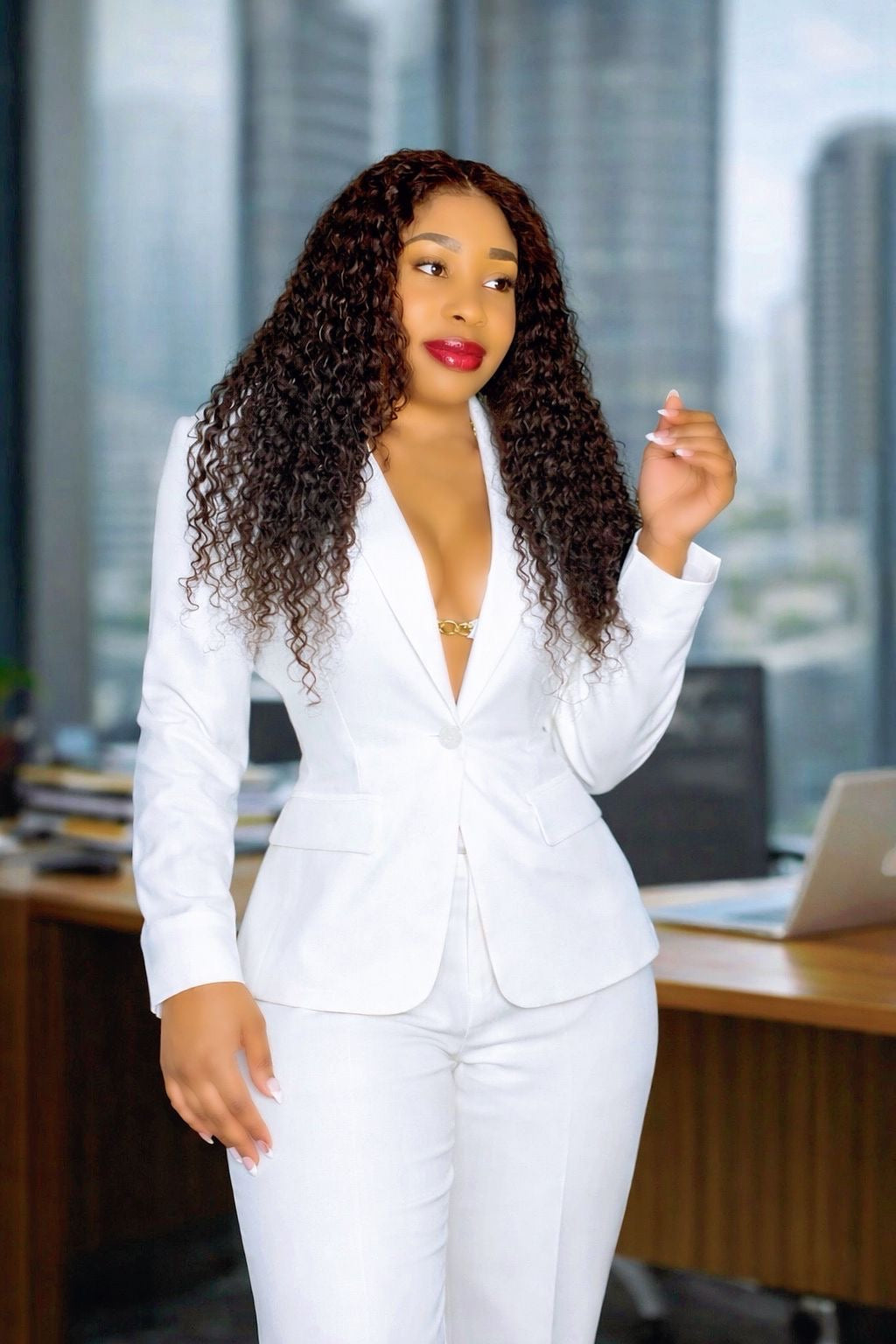 Rebecca white suits set