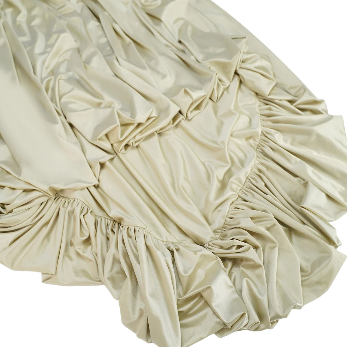 Neutral Sea Ammonite Shirred Maxi Dress