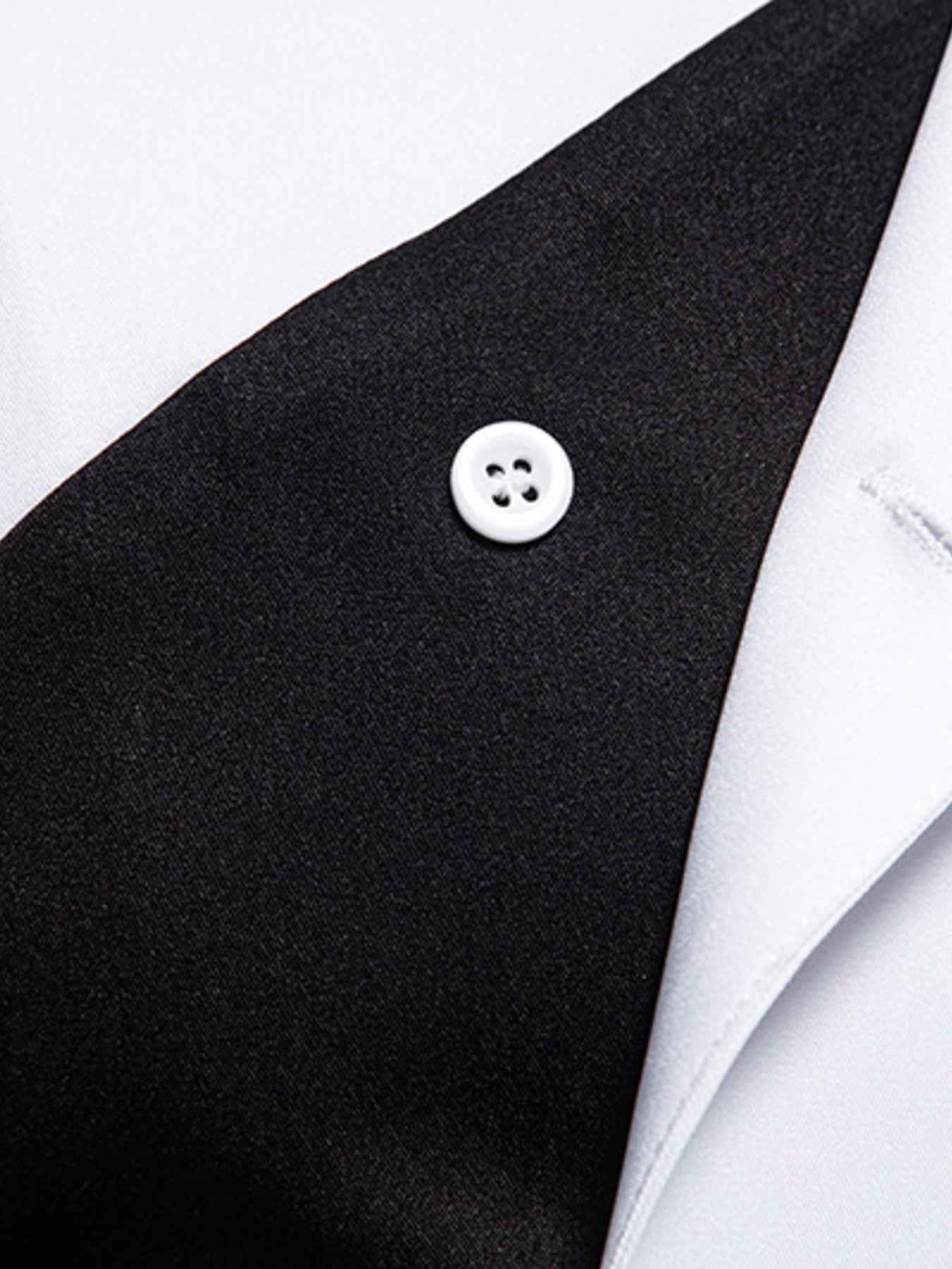 Men's Geometric Print Asymmetrical Button Shirt