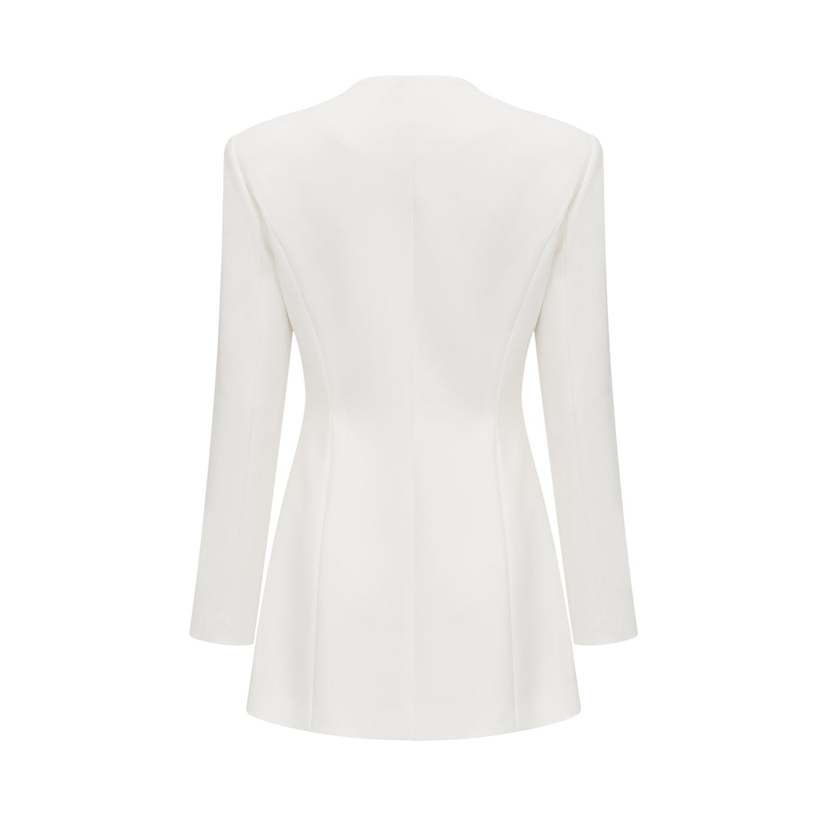 White Crystal Embellished Mini Dress