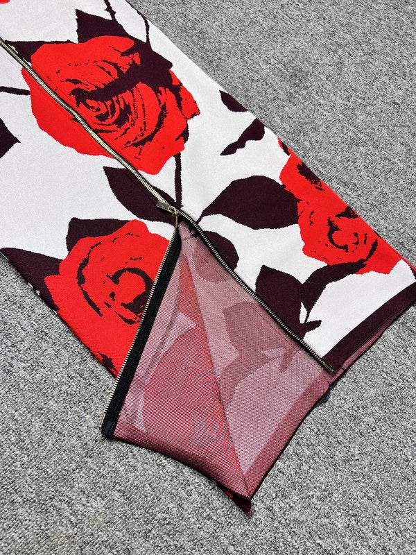 Aliyah red flower dress - REBECATHELABEL