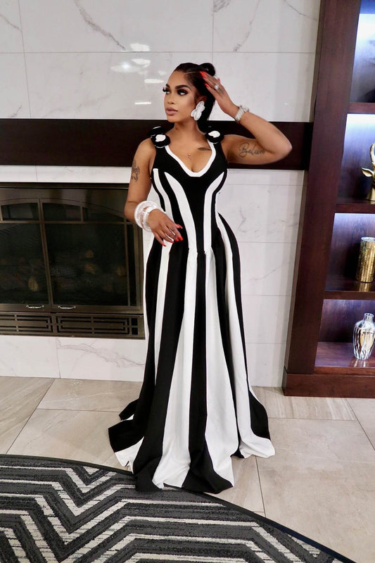 Lala bandage long slit dress - REBECATHELABEL