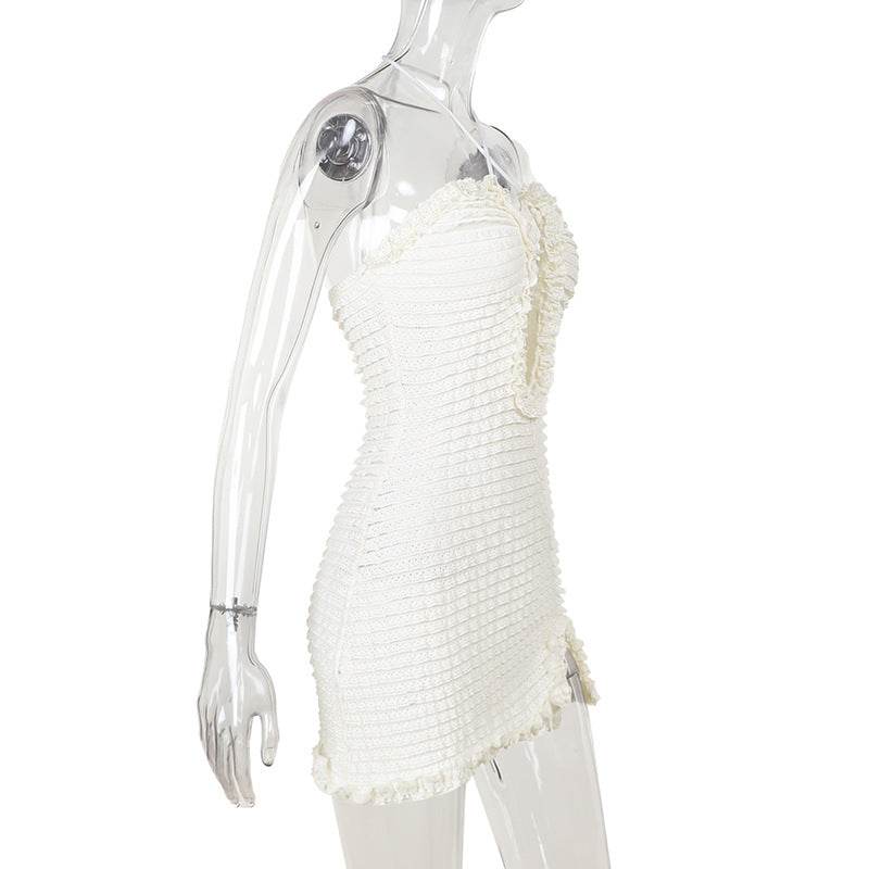 Sexy Mechanism Hollow Out Cutout Split Dress - REBECATHELABEL