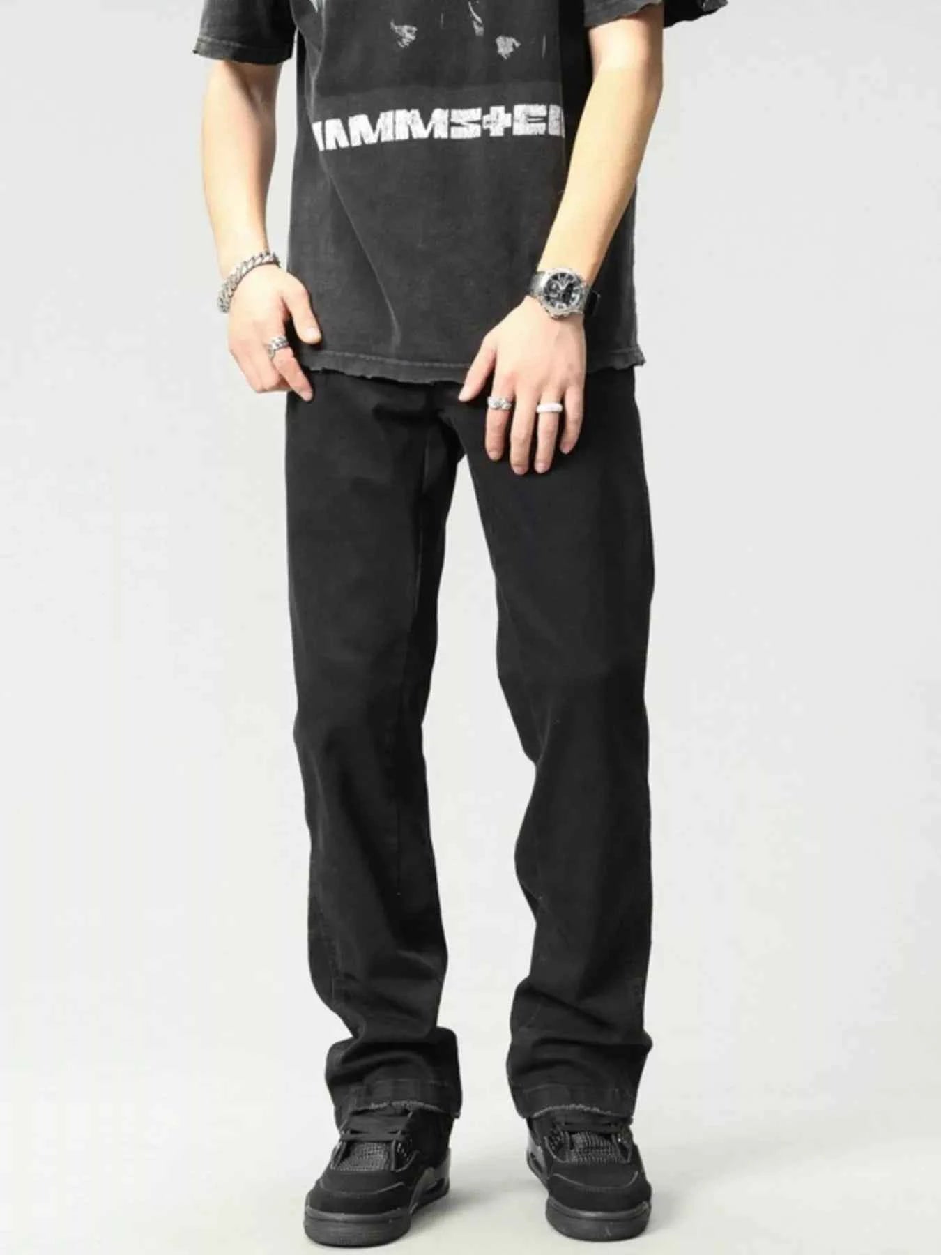 Men's Washed Loose Fit Jeans