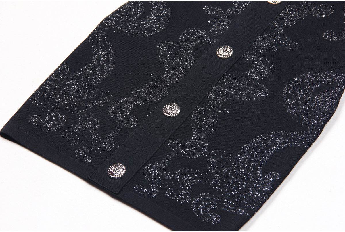 Knitted Round Neck Slim Fit Slimming Sleeveless Back Zipper Dress - REBECATHELABEL