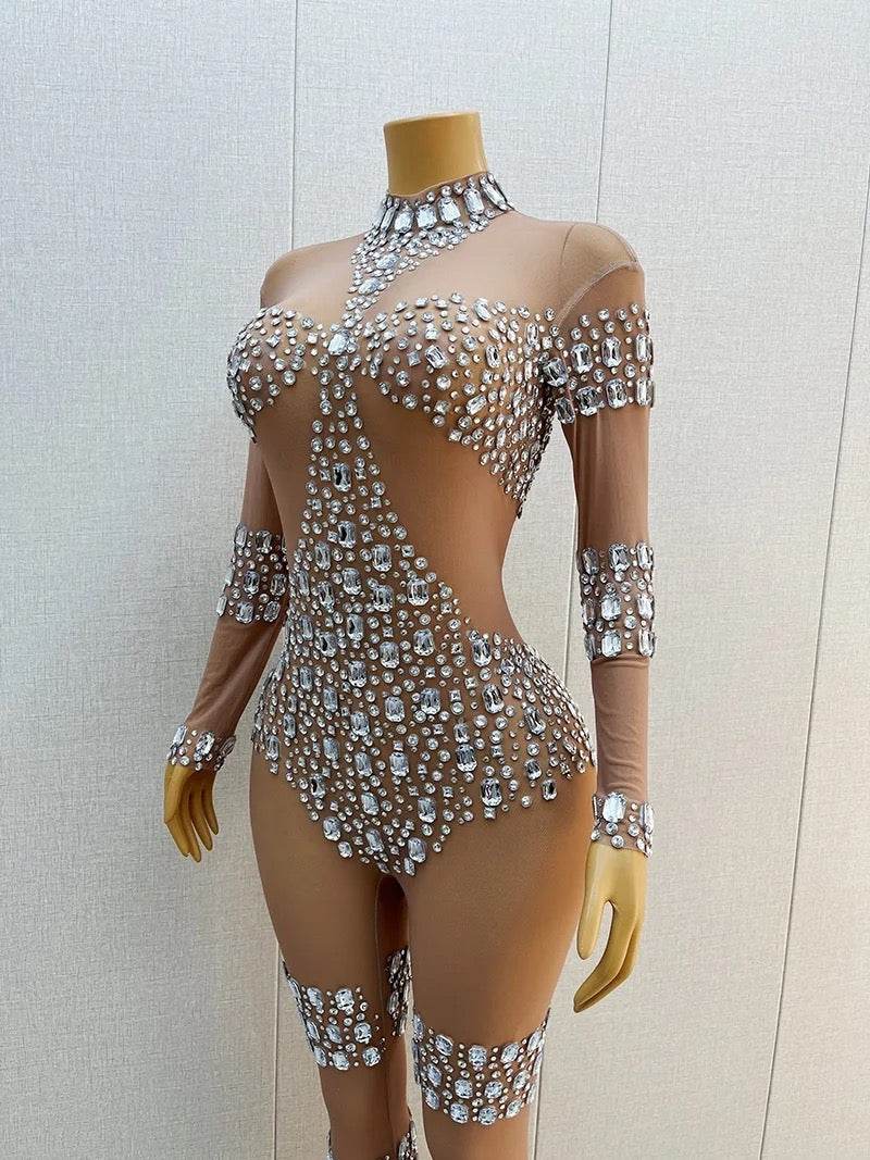 Beyo diamond jumpsuit - REBECATHELABEL