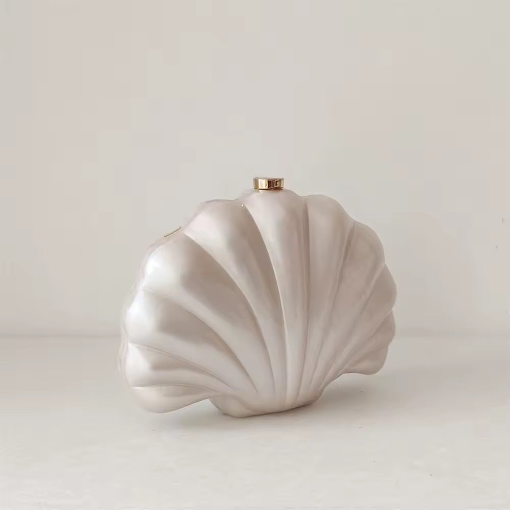 Shell Acrylic Box Clutch