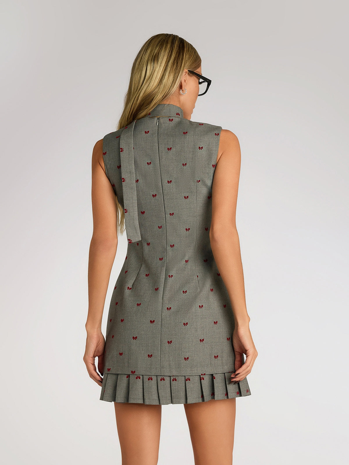 Sleeveless Pleated Dress