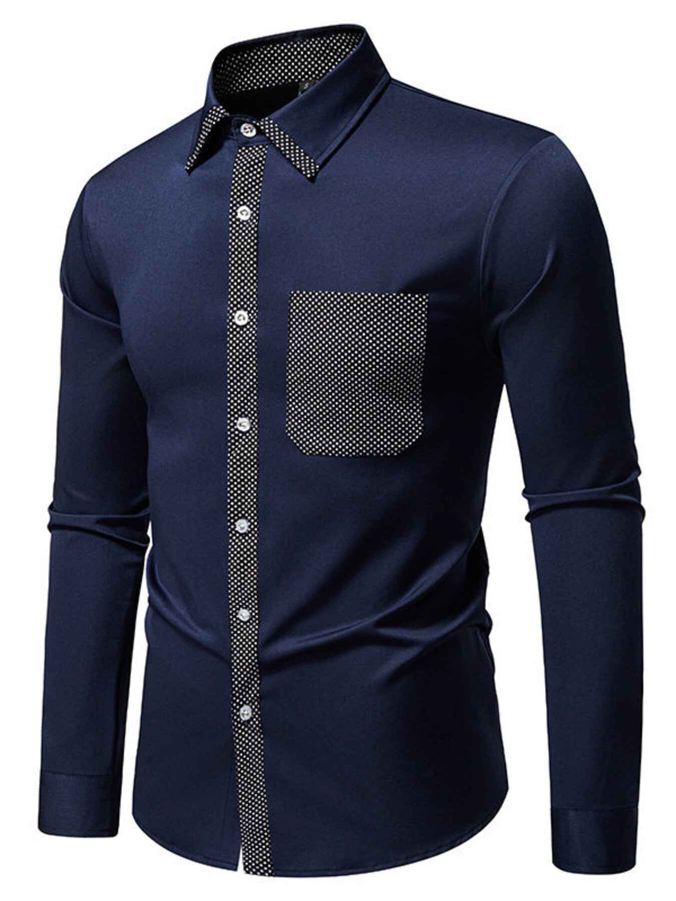 Men's Slim Fit Long Sleeve Shirt