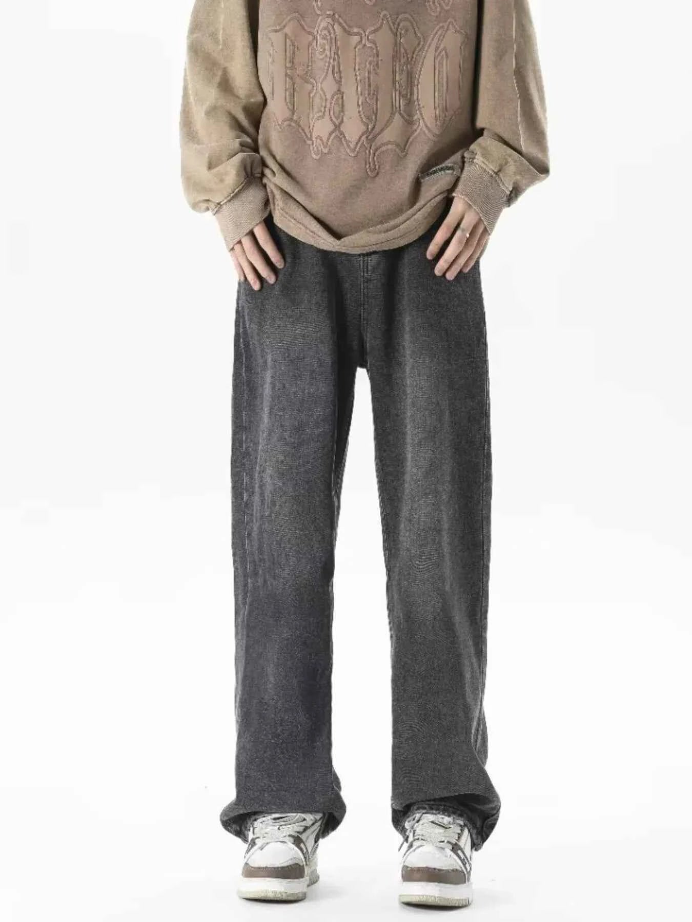 Full Size Vintage Wash Loose Fit Jeans Plus Size