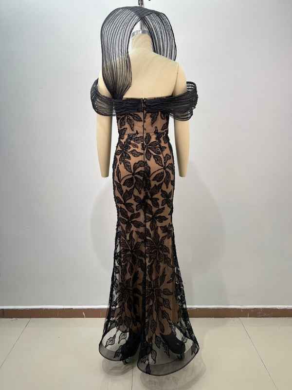 Midnight Siren Lace Gown