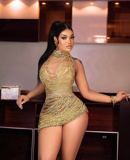 Nicki chain mini dress - REBECATHELABEL