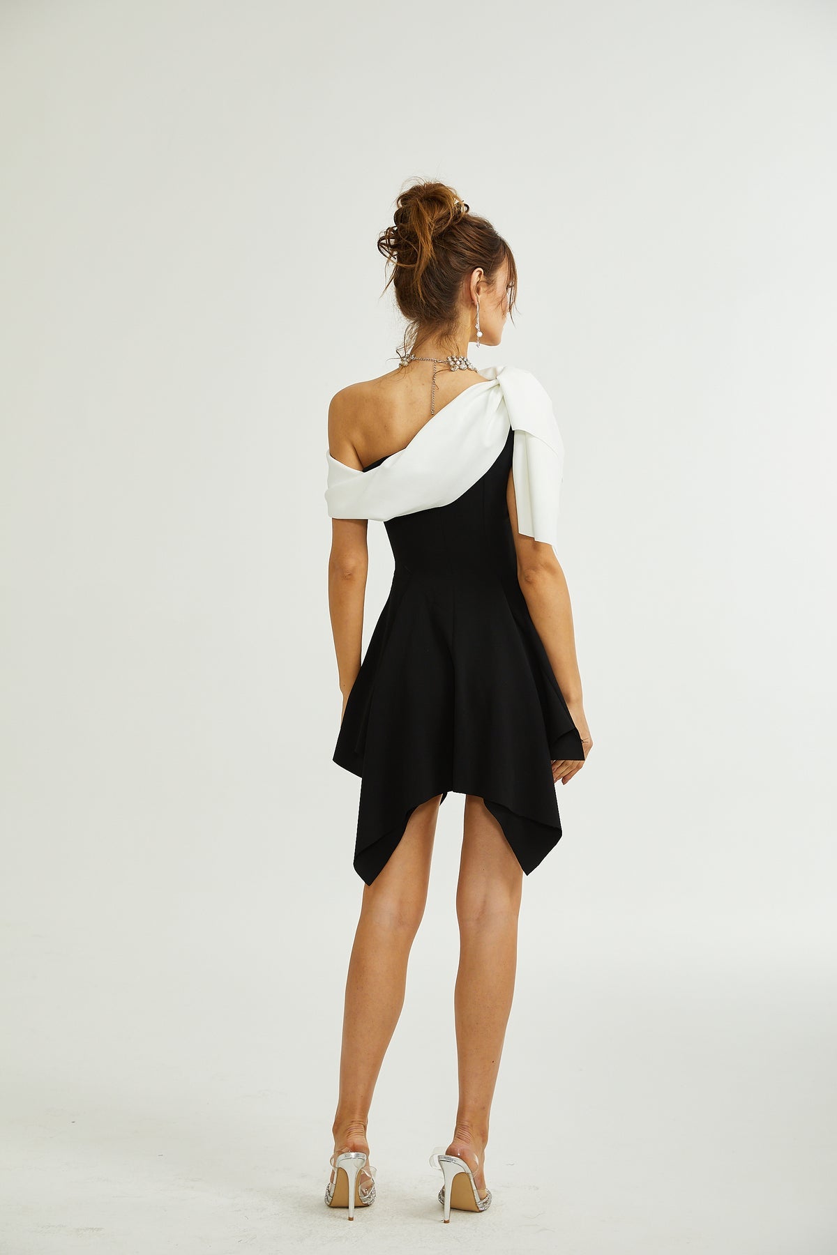 asymmetrical mini dress