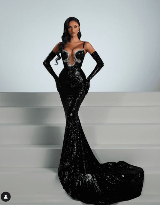 Alisha floor length dress - REBECATHELABEL