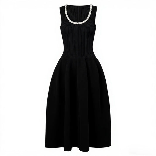 Spliced Bead Elegant Dress