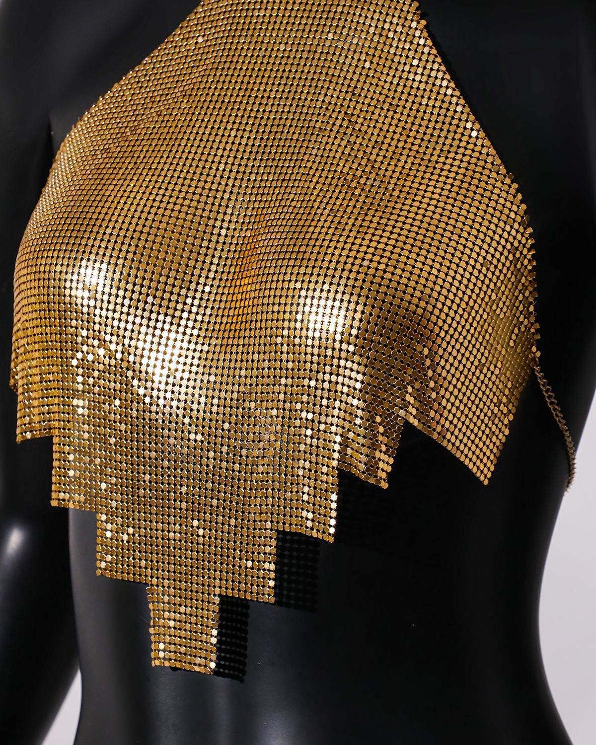 Gold Sequined Top Sling - REBECATHELABEL