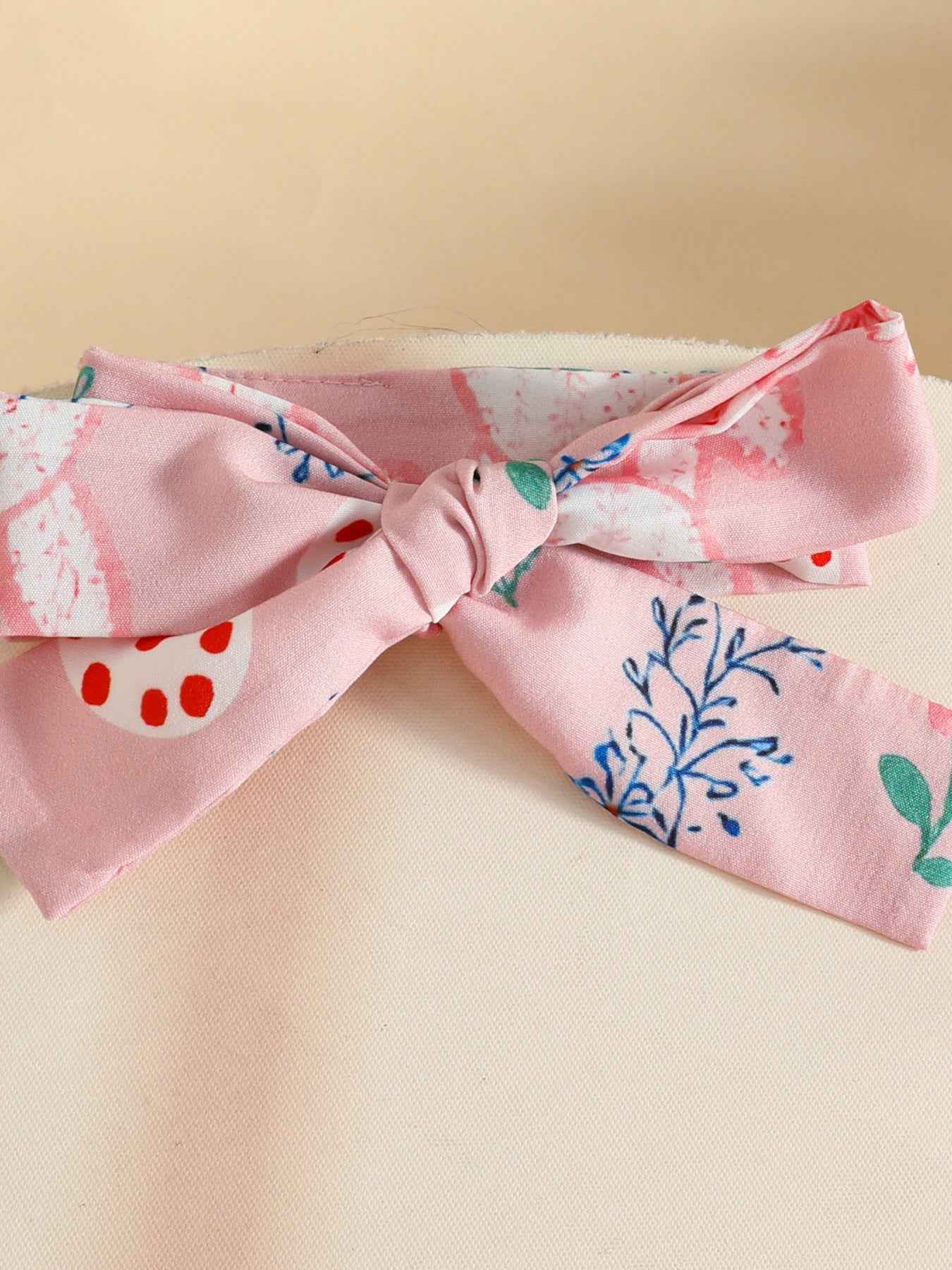 Children's Easter Bunny Long Sleeve Bodysuit and Pants Set with Headband