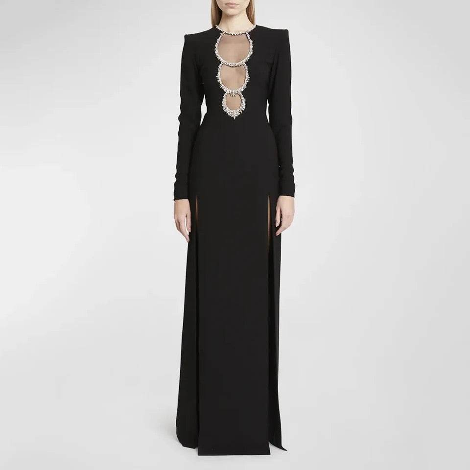 Diamond Crystal Hollow dress - REBECATHELABEL