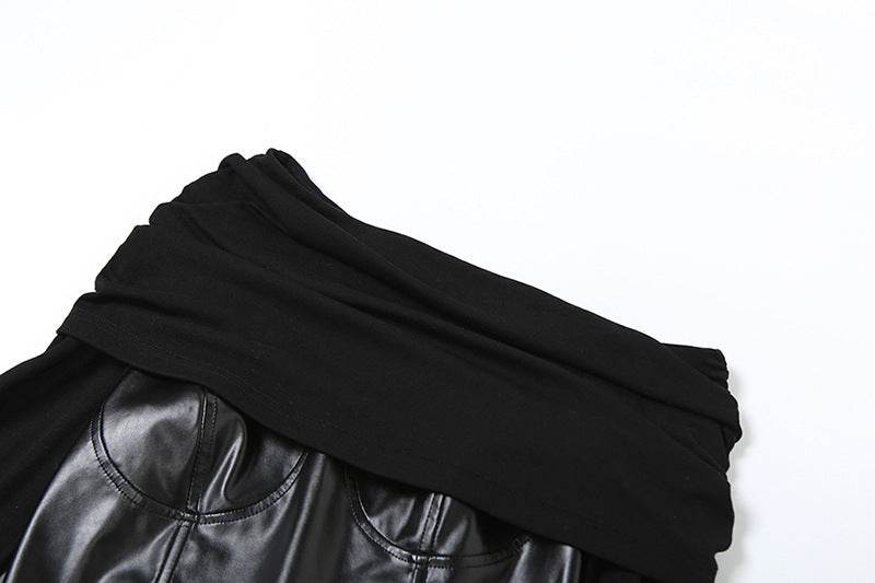 Oblique Collar off Shoulder Sexy Slim Fit All Match Short Long Sleeve Top - REBECATHELABEL