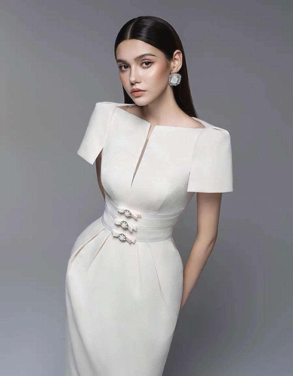 Mimi white dress - REBECATHELABEL