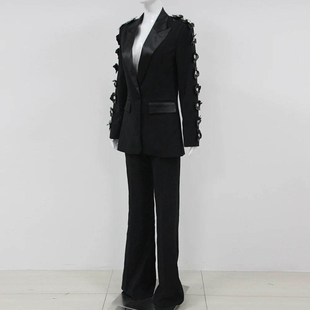 Heavy Industry Flower Pearl pant set - REBECATHELABEL