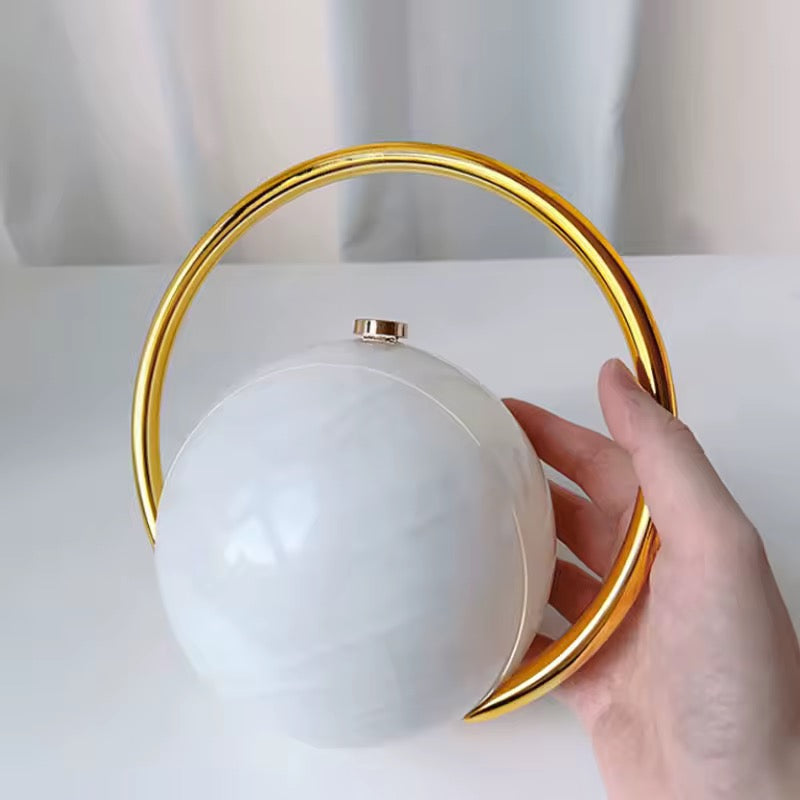 Evening Clutch With Ball Handle Acrylic