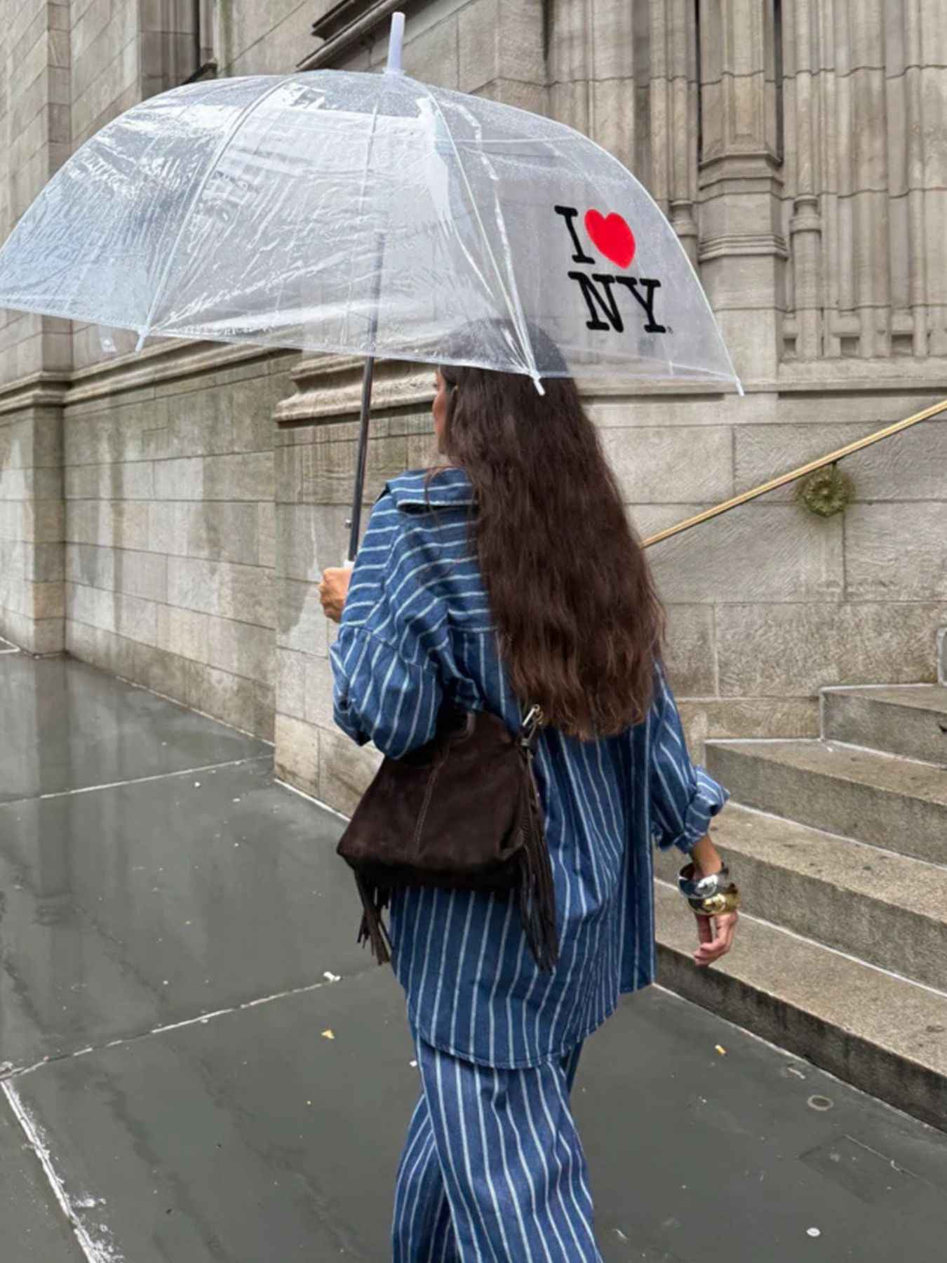 Striped Button Up Shirt and Pants Set