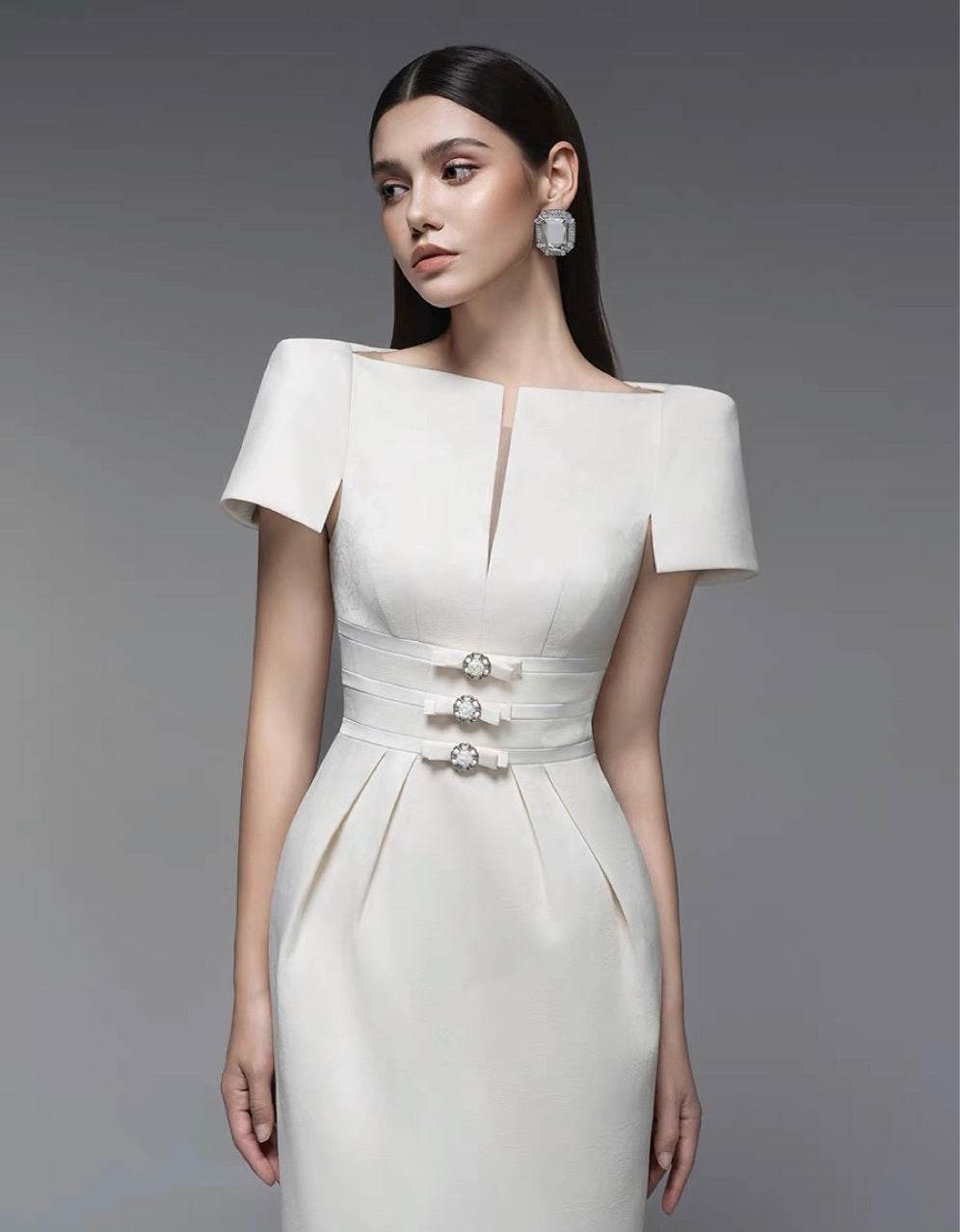 Mimi white dress - REBECATHELABEL