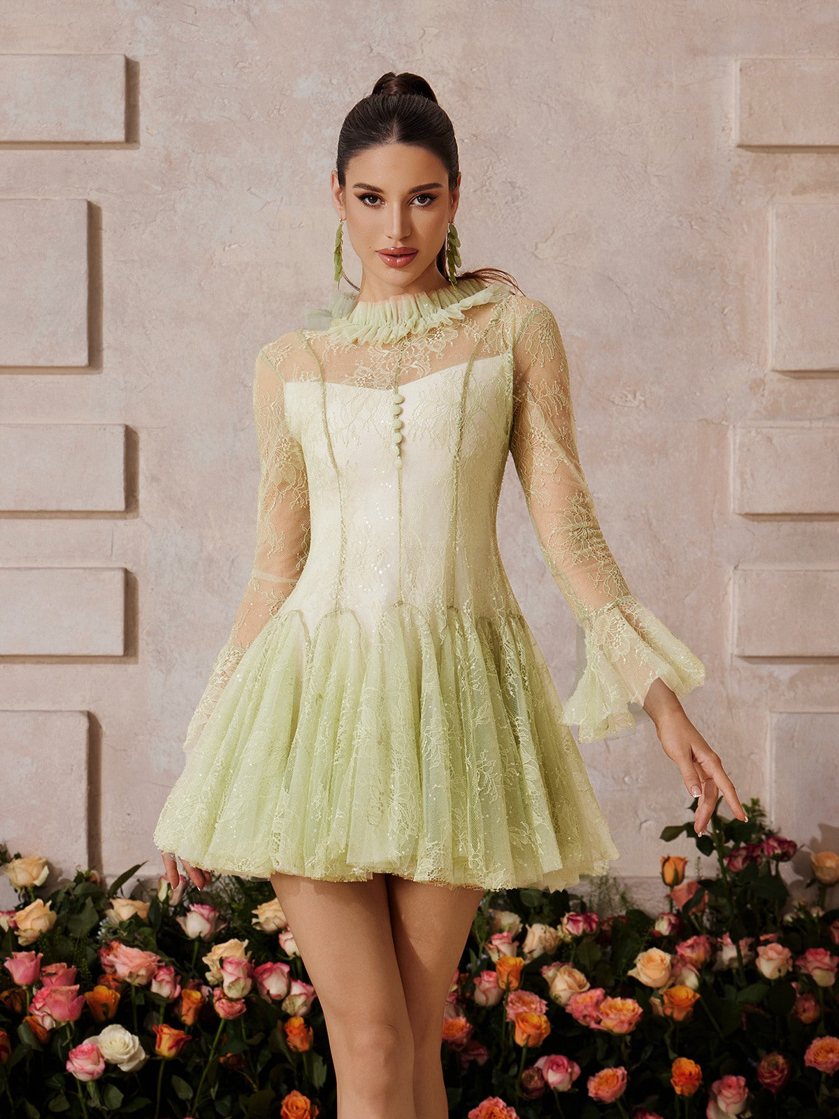 Patchwork Embroidery Tutu Dress
