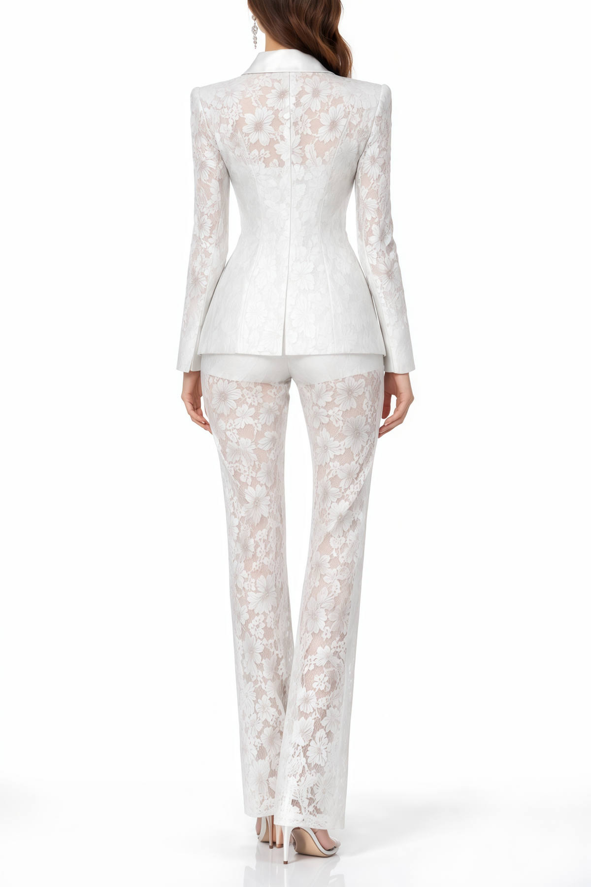 Lace Blazer & Trousers Matching Set