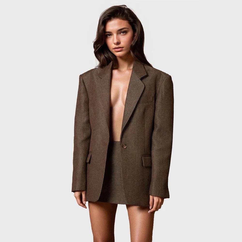 Flower Extra Large Sports blazer - REBECATHELABEL