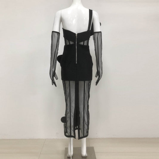 Becca flower black dress - REBECATHELABEL