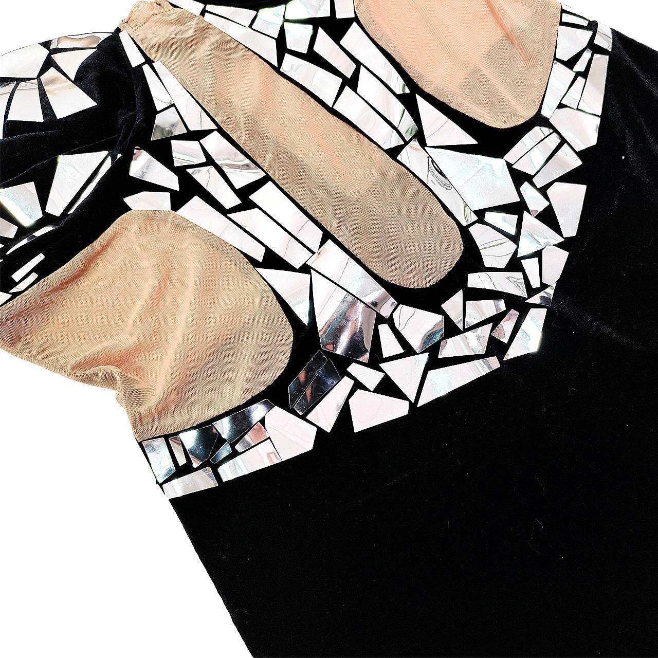 Backless Spaghetti Straps Sequin Mop Sequined Dress - REBECATHELABEL