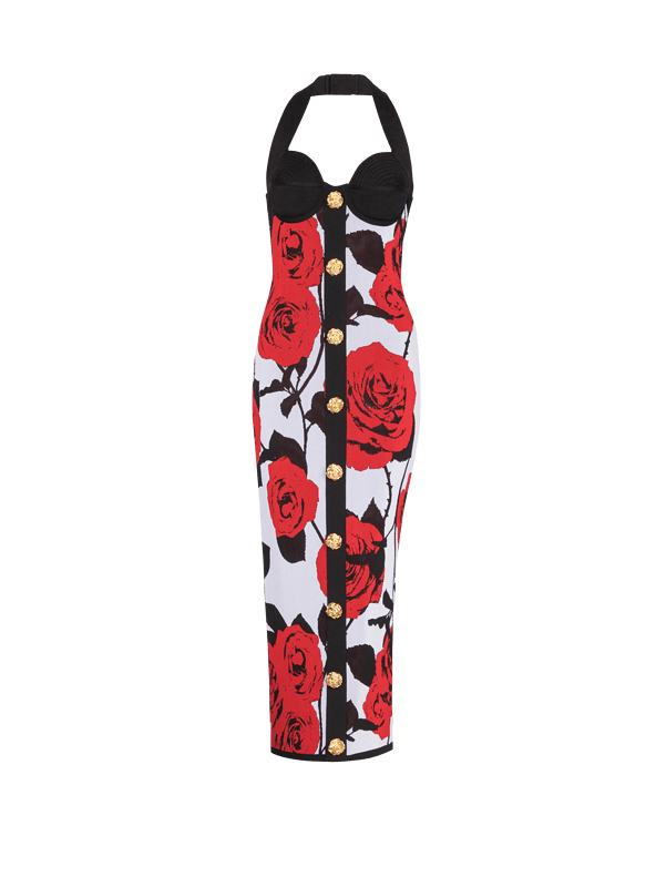 Aliyah red flower dress - REBECATHELABEL