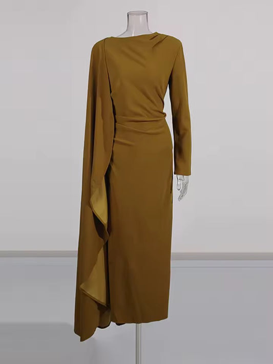 Waist Cinched Long Dress