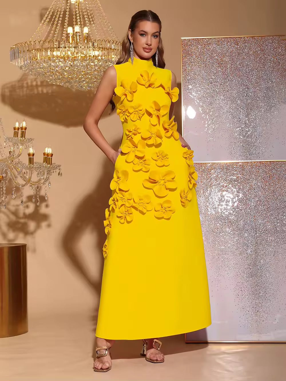 Patchwork Appliques Dress