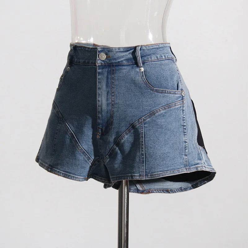 Lacy demin short set - REBECATHELABEL