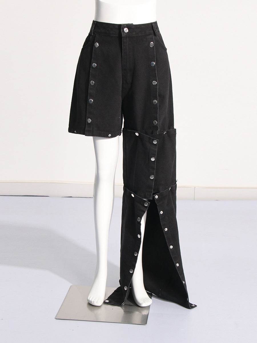 Spring Personality Trendy Detachable Jeans - REBECATHELABEL