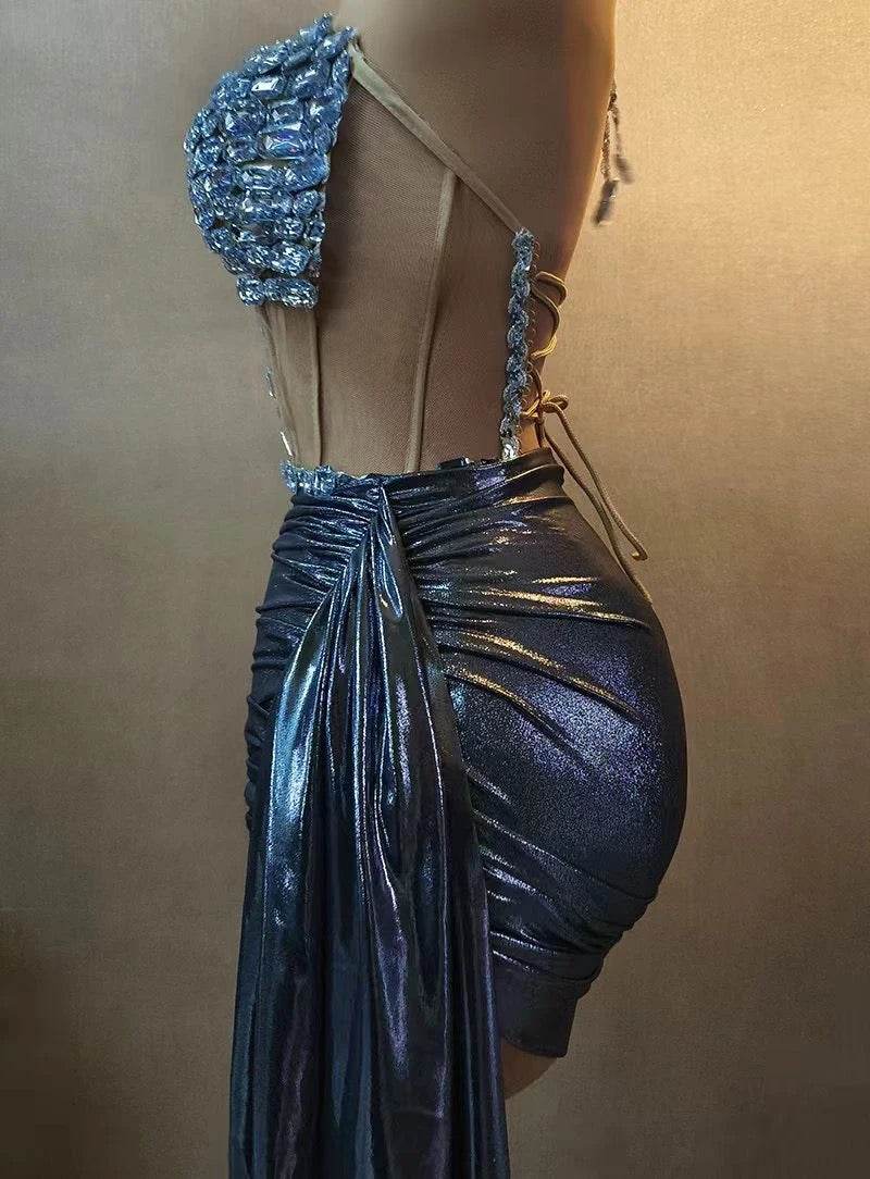 corset crystal skirt set - REBECATHELABEL