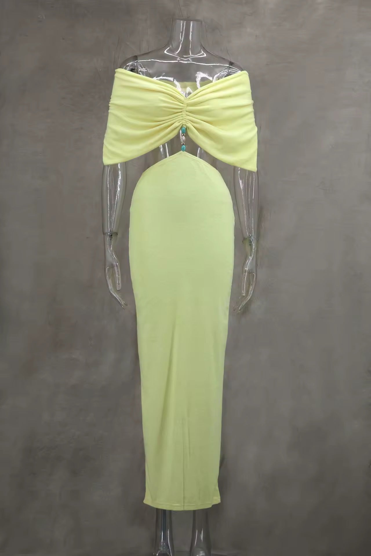 Shawl Folded Decoration Handmade Bead Waist Bag Hip Dress