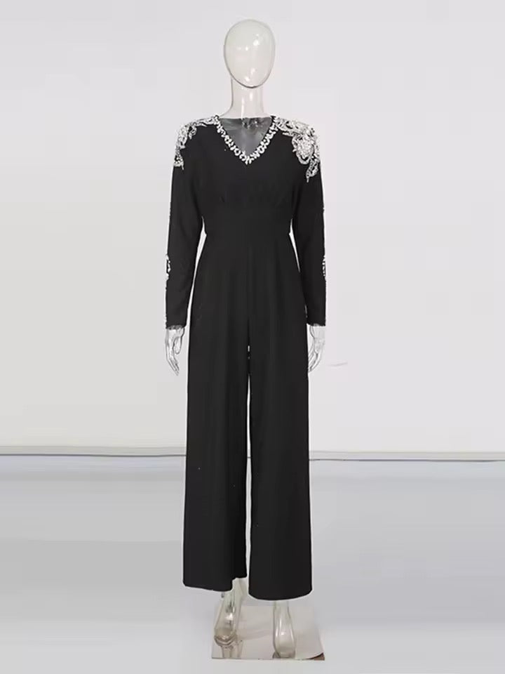 Slim Fit Long Sleeved Jumpsuit