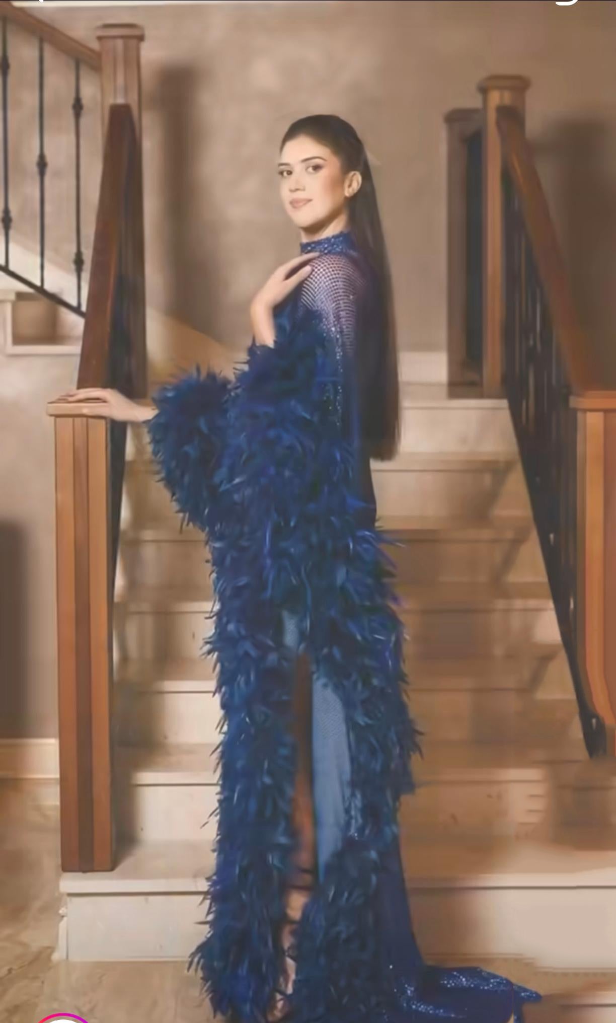 Aliayah feather dress