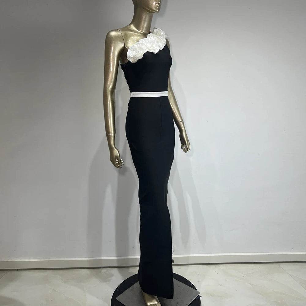 Black Midi Party Bandage dress - REBECATHELABEL