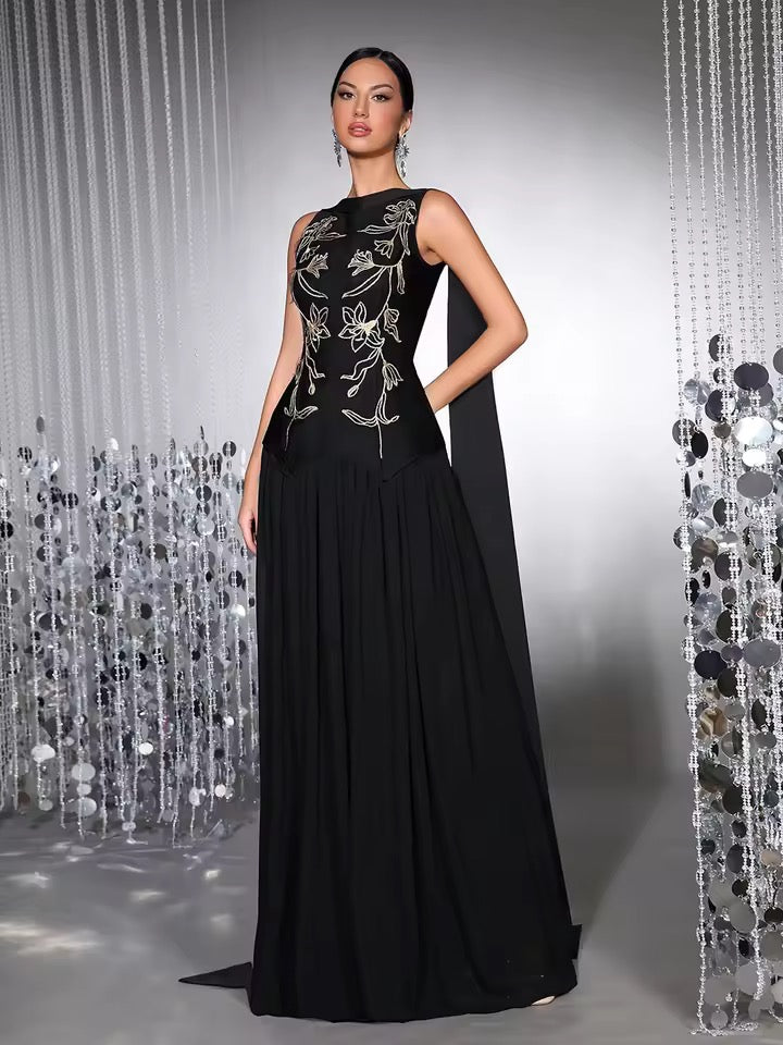 Ribbon Slim Fit 2-Piece Dress