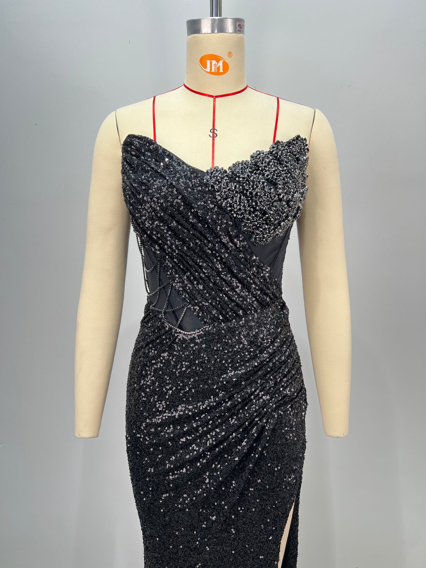 Kimolah black maxi dress