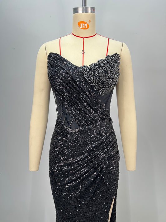 Kimolah black maxi dress