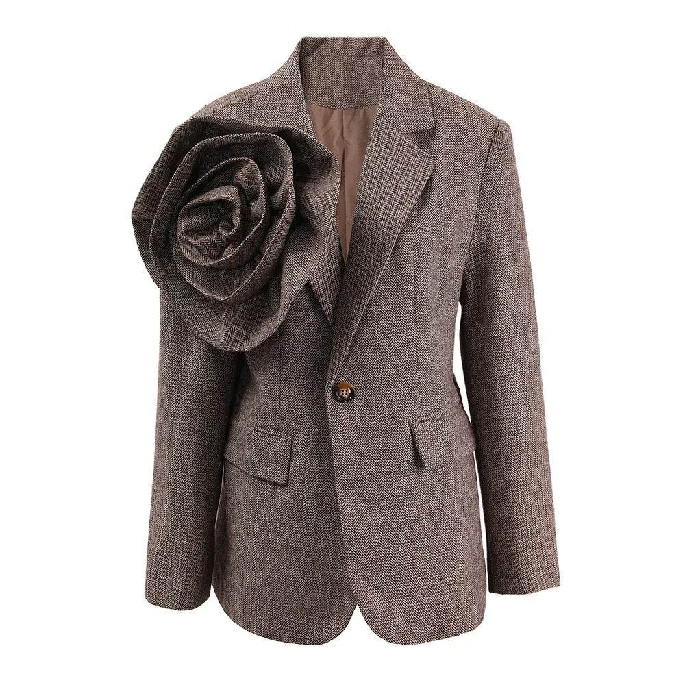 Flower Extra Large Sports blazer - REBECATHELABEL